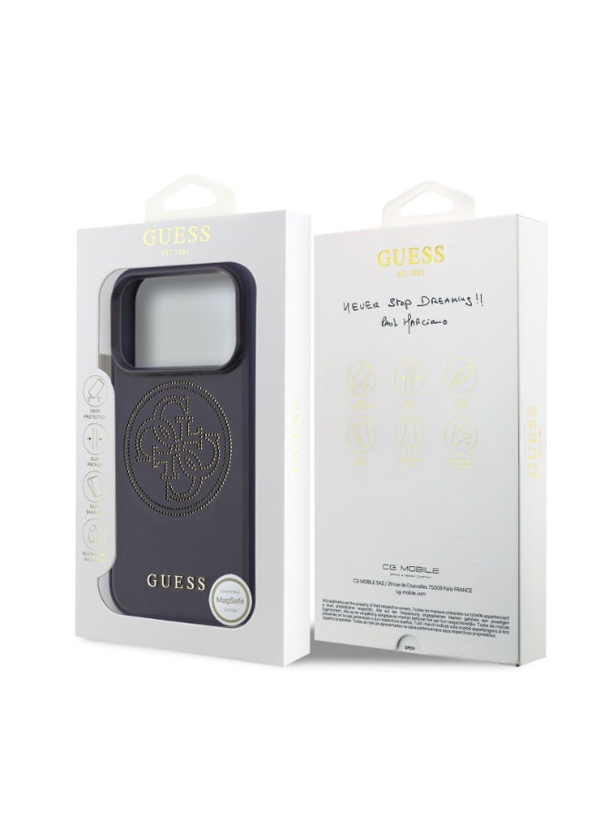 جس غطاء آيفون 17 برو من جلد PU مع دعم MagSafe، حماية من السقوط، خفيف الوزن، قبضة مريحة، وسهل التركيب (Snap-on) - Image 3